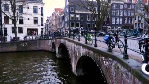 Stock Video Amsterdam Canal And Buildings Live Wallpaper For PC - Free Live Wallpaper