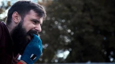 Stock Video American Footballer Putting A Helmet On Live Wallpaper For PC - Free Live Wallpaper