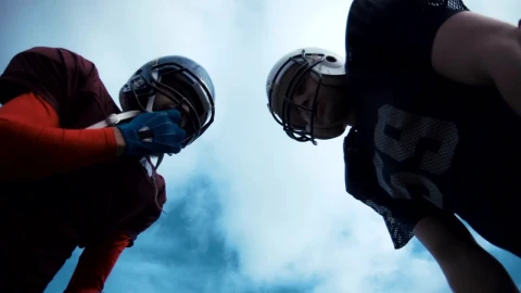 Stock Video American Football Players Discussing Tactics Live Wallpaper For PC - Free Live Wallpaper