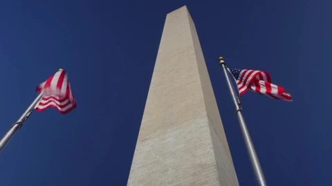 Stock Video American Flags At The Washington Monument Time Lapse Live Wallpaper For PC - Free Live Wallpaper