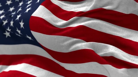 Stock Video American Flag Waving In Slow Motion Closeup Live Wallpaper For PC - Free Live Wallpaper