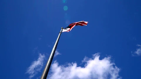 Stock Video American Flag Flying On A Hot Day Live Wallpaper For PC - Free Live Wallpaper