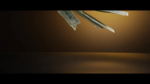 Stock Video American  Bills Falling On The Table Live Wallpaper For PC - Free Live Wallpaper