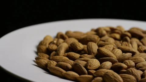 Stock Video Almonds On A Plate Rotating Live Wallpaper For PC - Free Live Wallpaper
