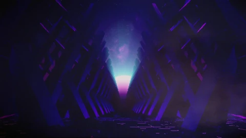 Stock Video Alien Structures On A Cyberpunk Style Planet Live Wallpaper For PC - Free Live Wallpaper