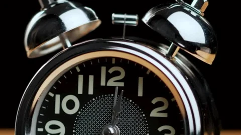 Stock Video Alarm Clock Ringing On A Wooden Table Live Wallpaper For PC - Free Live Wallpaper
