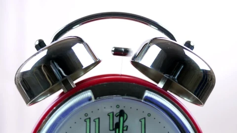 Stock Video Alarm Clock As Its Hammer Rings The Bells Live Wallpaper For PC - Free Live Wallpaper