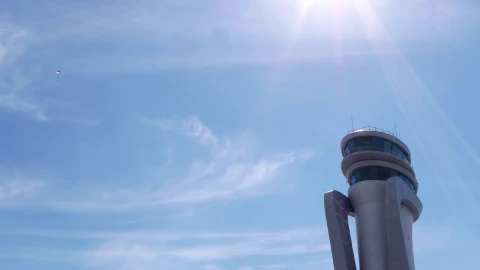 Stock Video Airport Tower At A Parachuting Event Live Wallpaper For PC - Free Live Wallpaper
