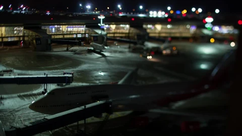 Stock Video Airport On A Cold Night Live Wallpaper For PC - Free Live Wallpaper