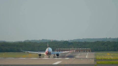 Stock Video Airplane Take Off During The Day Live Wallpaper For PC - Free Live Wallpaper