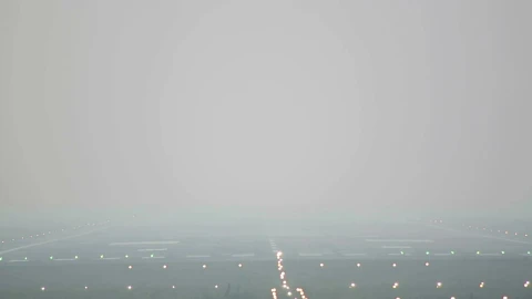 Stock Video Airplane Landing In The Mist Live Wallpaper For PC - Free Live Wallpaper