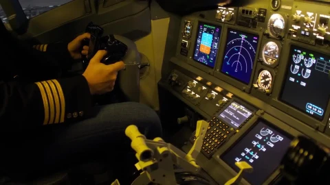 Stock Video Airplane Console Closeup Live Wallpaper For PC - Free Live Wallpaper