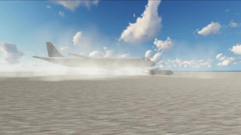 Stock Video Airplane And A Sports Car Racing Live Wallpaper For PC - Free Live Wallpaper