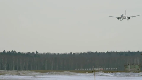 Stock Video Airliner Landing In The Snow Live Wallpaper For PC - Free Live Wallpaper