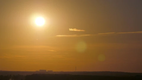 Stock Video Aircraft Taking Off Against The Sun Live Wallpaper For PC - Free Live Wallpaper
