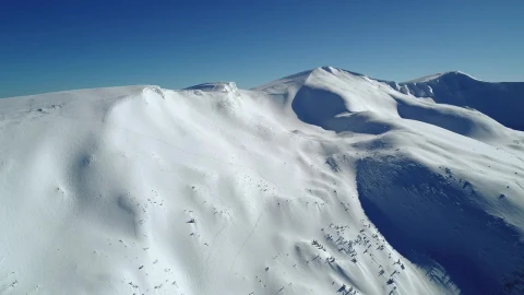 Stock Video Air Travel Over A Snow Covered Hill Live Wallpaper For PC - Free Live Wallpaper
