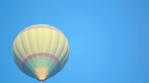 Stock Video Air Balloon Rising In The Clear Sky Live Wallpaper For PC - Free Live Wallpaper