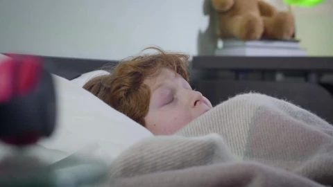 Stock Video Afraid Young Boy Pulls Bed Covers Over Head Live Wallpaper For PC - Free Live Wallpaper