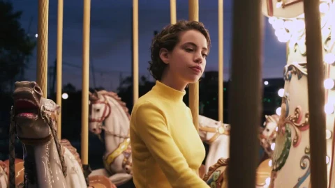 Stock Video A Young Woman Walking On A Carrousel Live Wallpaper For PC - Free Live Wallpaper