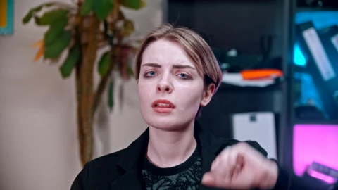 Stock Video A Young Woman Showing Thumb Down As A Sign Of Live Wallpaper For PC - Free Live Wallpaper