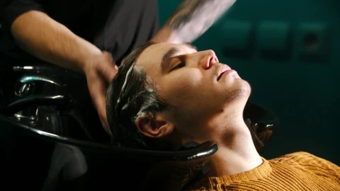 Stock Video A Young Man Having His Hair Washed With Shampoo In Live Wallpaper For PC - Free Live Wallpaper