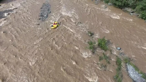 Stock Video A Yellow Boat In The River Rapids Live Wallpaper For PC - Free Live Wallpaper