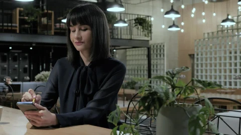 Stock Video A Woman Using A Smartphone Live Wallpaper For PC - Free Live Wallpaper