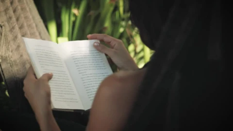 Stock Video A Woman Reading On A Hammock Among Plants Live Wallpaper For PC - Free Live Wallpaper