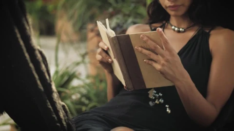 Stock Video A Woman Reading On A Hammock Live Wallpaper For PC - Free Live Wallpaper