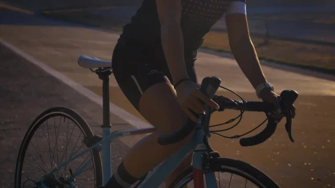 Stock Video A Woman On A Bicycle Starts On A Cycling Track Live Wallpaper For PC - Free Live Wallpaper