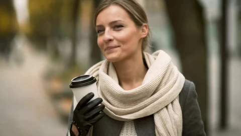 Stock Video A Woman Drinking Coffee Live Wallpaper For PC - Free Live Wallpaper