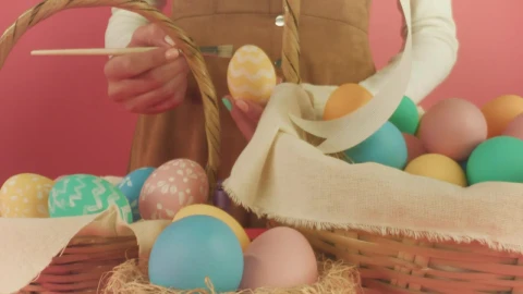 Stock Video A Woman Decorates Easter Eggs Live Wallpaper For PC - Free Live Wallpaper