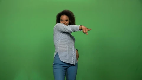 Stock Video A Woman Dancing In Front Of A Green Screen Live Wallpaper For PC - Free Live Wallpaper