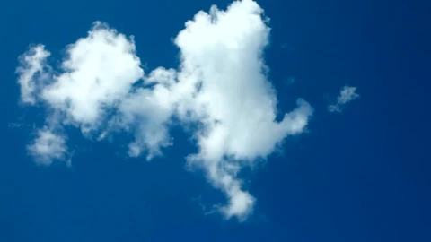 Stock Video A White Cloud Passing Through The Blue Sky Live Wallpaper For PC - Free Live Wallpaper