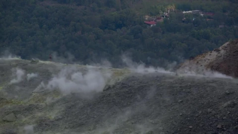 Stock Video A Volcano As Smoke Rises From The Ground Live Wallpaper For PC - Free Live Wallpaper
