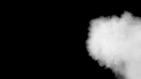 Stock Video A Thick Blow Of Smoke On A Black Background Live Wallpaper For PC - Free Live Wallpaper