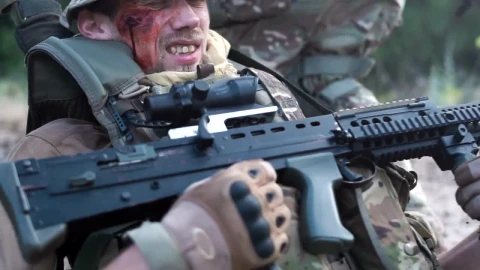 Stock Video A Soldier Wounded Grabbed By His Teammates Live Wallpaper For PC - Free Live Wallpaper