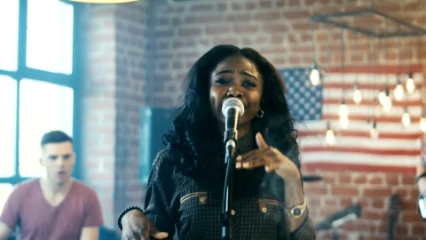 Stock Video A Singer Performing With A Band Indoors Live Wallpaper For PC - Free Live Wallpaper
