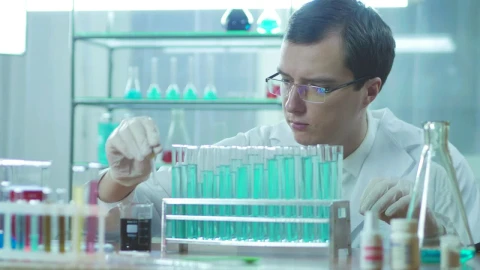 Stock Video A Scientist Experimenting On The Lab Live Wallpaper For PC - Free Live Wallpaper