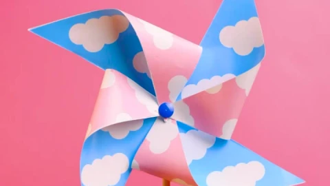Stock Video A Pinwheel Spinning On A Pink Background Live Wallpaper For PC - Free Live Wallpaper