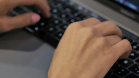 Stock Video A Person Typing On A Laptop Live Wallpaper For PC - Free Live Wallpaper