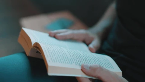 Stock Video A Person Reading A Book Close Up Live Wallpaper For PC - Free Live Wallpaper