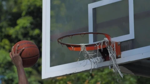 Stock Video A Person Doing A Slam Dunk Live Wallpaper For PC - Free Live Wallpaper