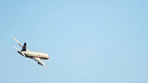 Stock Video A Passenger Plane Flying In The Clear Sky Live Wallpaper For PC - Free Live Wallpaper