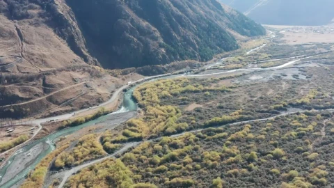 Stock Video A Mountain With A Road And A River Live Wallpaper For PC - Free Live Wallpaper