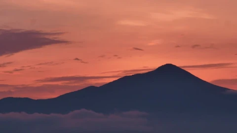 Stock Video A Mountain Silhouette During Sunset Live Wallpaper For PC - Free Live Wallpaper