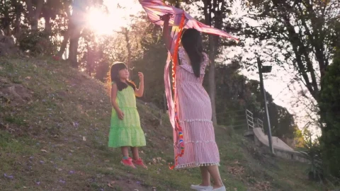 Stock Video A Mother Playing With Her Daughter On A Picnic Day Live Wallpaper For PC - Free Live Wallpaper