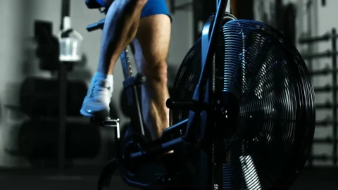 Stock Video A Man Training In An Air Bike Live Wallpaper For PC - Free Live Wallpaper