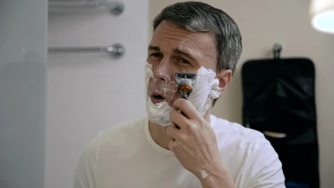 Stock Video A Man Shaving In The Bathroom Live Wallpaper For PC - Free Live Wallpaper