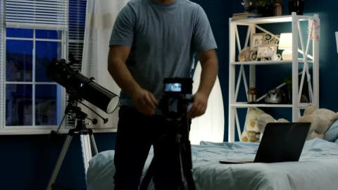 Stock Video A Man Recording A Video On The Bedroom Live Wallpaper For PC - Free Live Wallpaper
